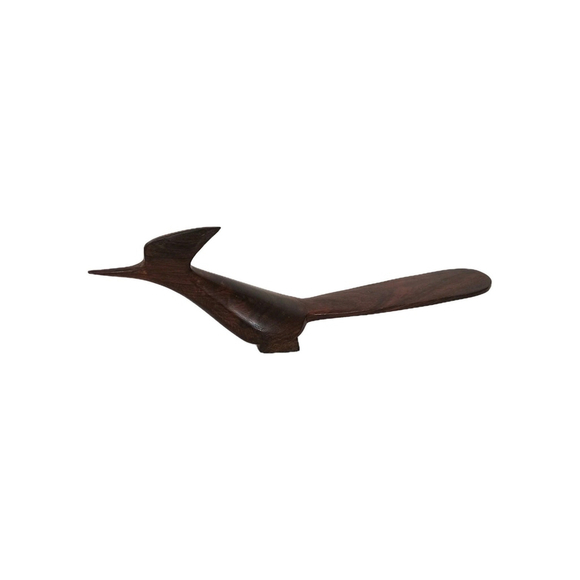 Vintage MCM Carved Ironwood Roadrunner Bird Figure Figurine Statue 11" READ - Picture 1 of 9